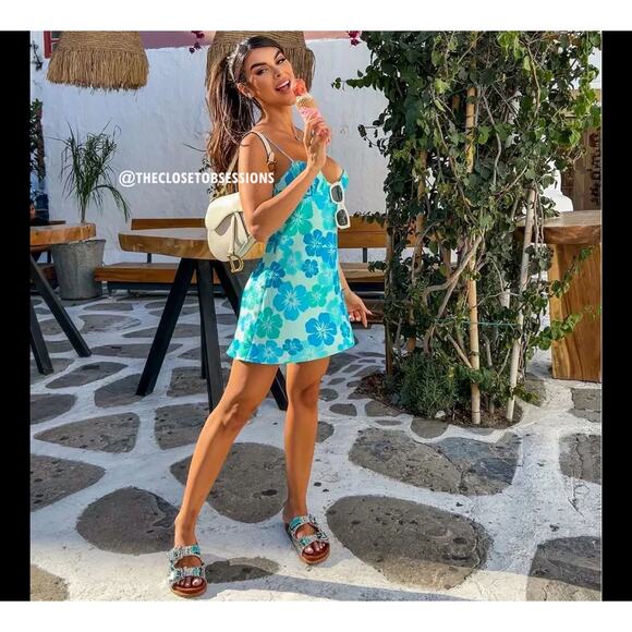 ZARA BLOGGER FAVE!!! Printed Slip Dress NWT - Picture 13 of 16